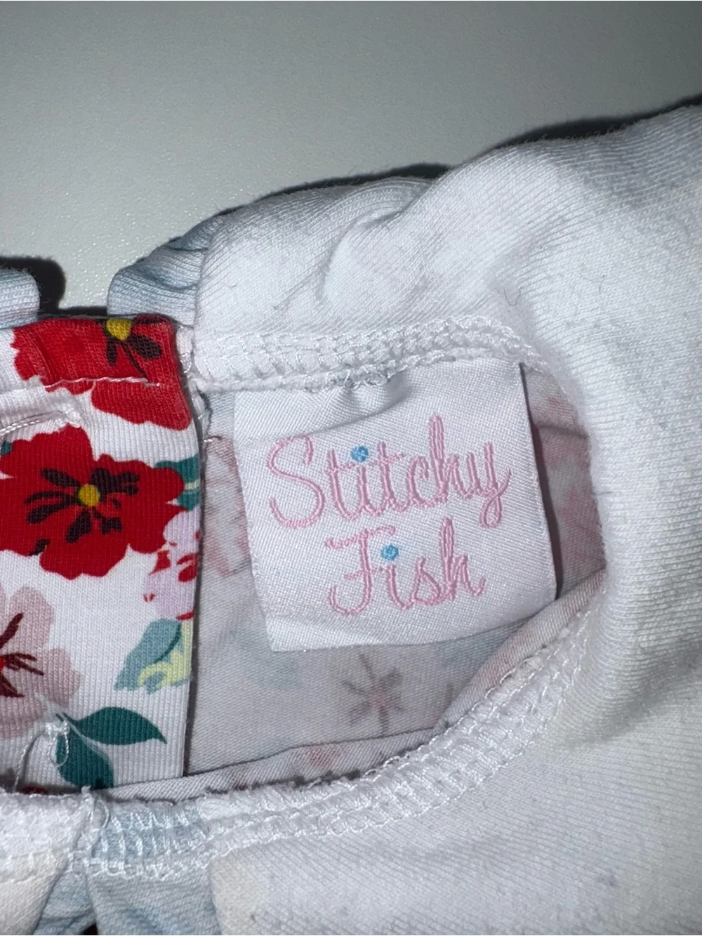 Stitch Fish Floral Sleeveless Two Piece Outfit